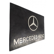 4 Para-barro Mercedes Benz preto com branco 66 x 45