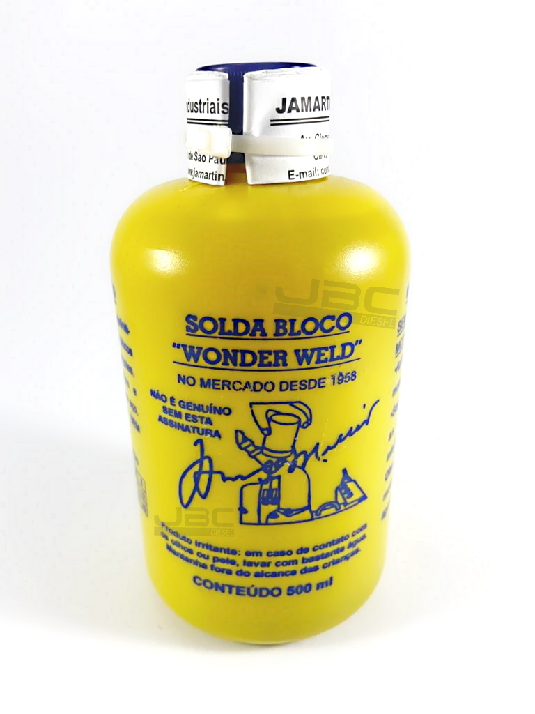 4 Solda Bloco Wonder Weld 500ml Refrigerado a Água