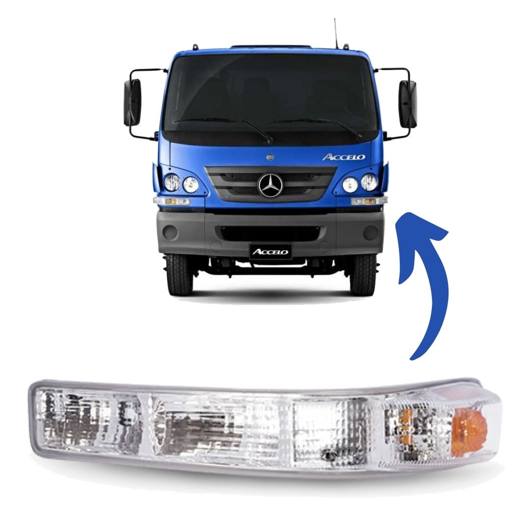 Lanterna Sinaleira Seta Frontal Caminhão Mercedes Benz Accelo Lado Esquerdo