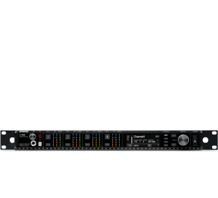 Shure AD4Q - BR - Receptor digital de 4 canais - Banda G55 (470-636 MHz)