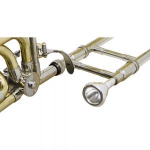 Trombone De Vara Com Rotor Tb 200vr Laqueado Dourado Com Case New York