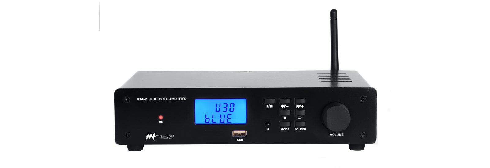 AAT BTA-2 - Receiver estéreo compacto com Bluetooth, Rádio FM, Entrada para  Pen-drive e entrada auxiliar. - Audio Video & cia