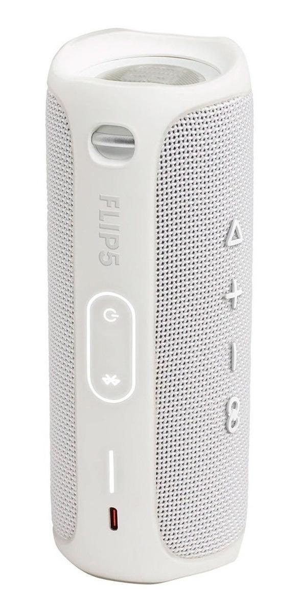 Jbl Flip 5 Caixa Portátil Com Bluetooth White  - Audio Video & cia