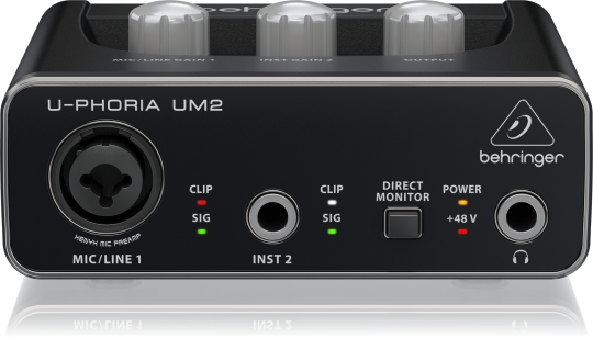 Behringer U-Phoria UM2 Interface de audio  - Audio Video & cia