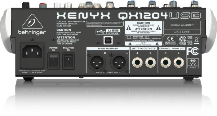 Behringer Xenyx QX1204 USB Mesa de som - Audio Video & cia