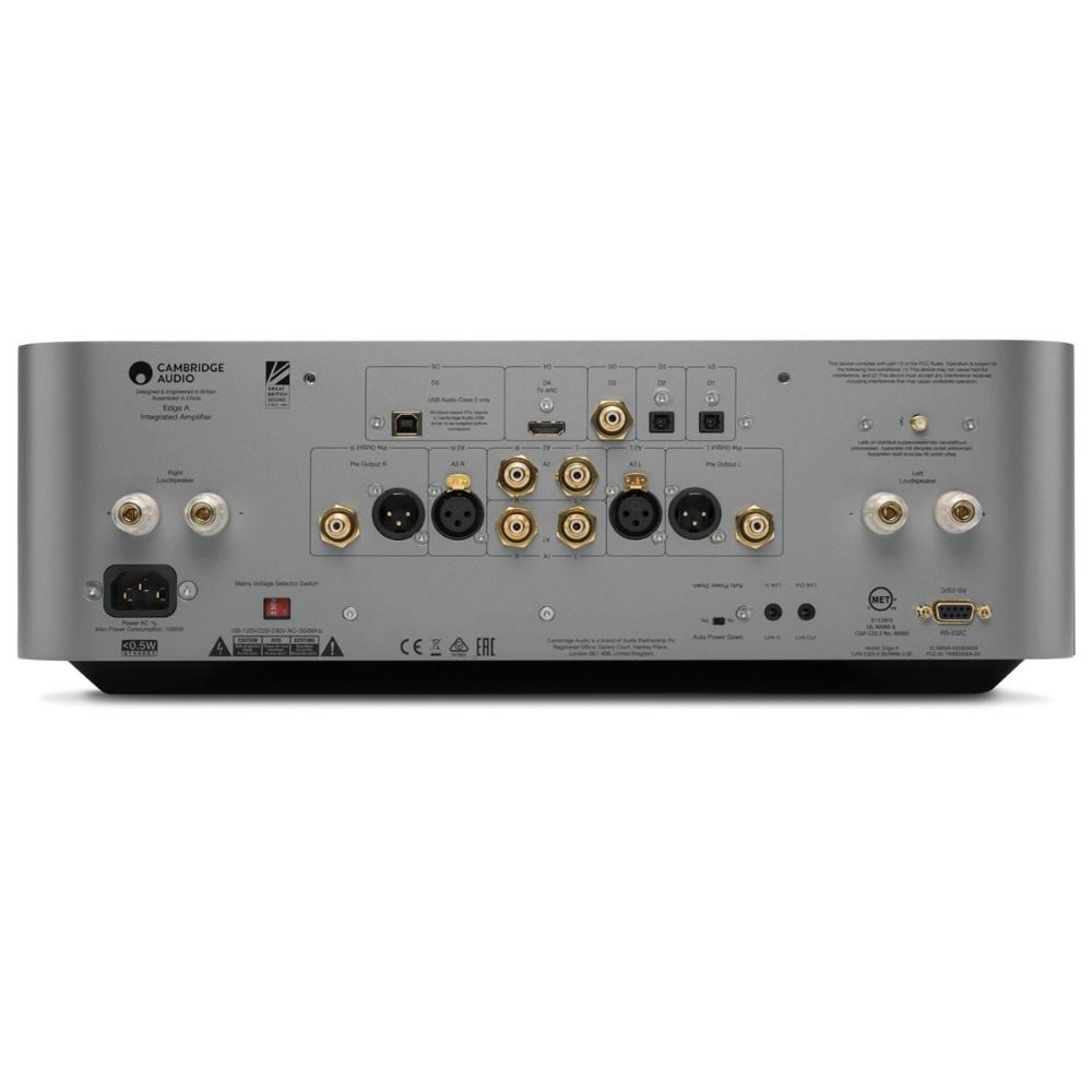 Cambridge Edge A Amplificador Integrado entradas XLR balanceadas 100W rms - Audio Video & cia