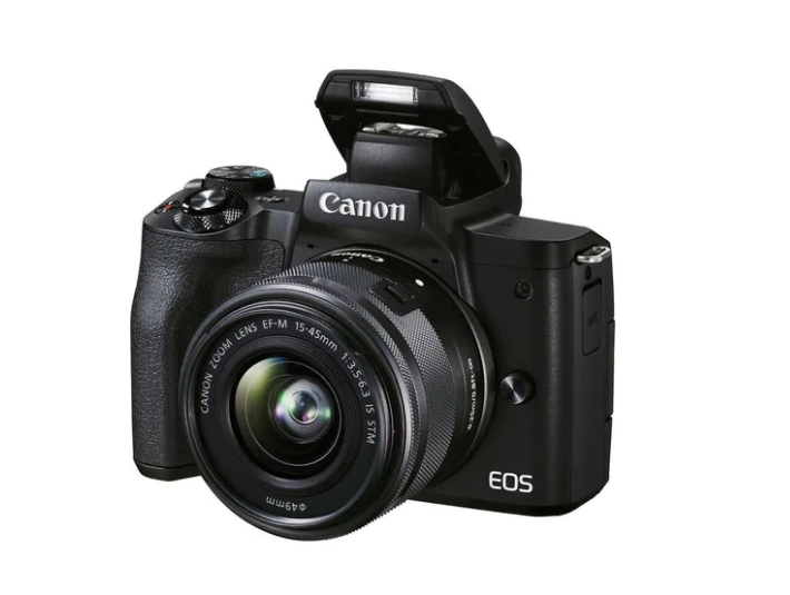 Canon Eos Kit M50 Mark Ii + Lente Ef-m 15-45mm F/3.5-6.3 Is Stm Mirrorless Cor Preto - Audio Video & cia