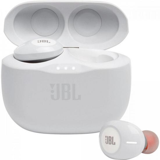 Fone de Ouvido Bluetooth Tune 125TWS Branco JBL - Audio Video & cia