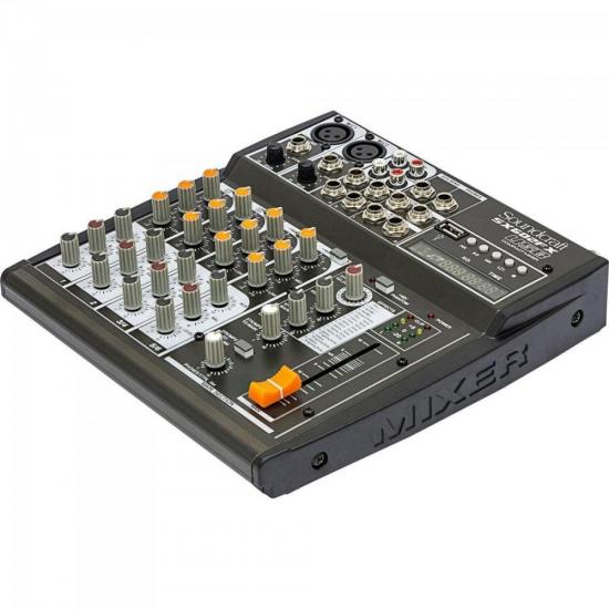 Mesa de Som 6 Canais USB SX602FX Preta SOUNDCRAFT  - Audio Video & cia