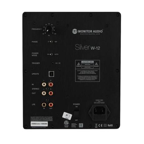 Monitor Audio Silver W12 BK Subwoofer ativo 12 polegadas Preto  - Audio Video & cia