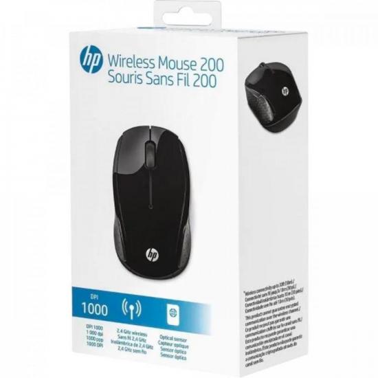 Mouse Wireless S/ Fio X200 Oman Preto HP  - Audio Video & cia