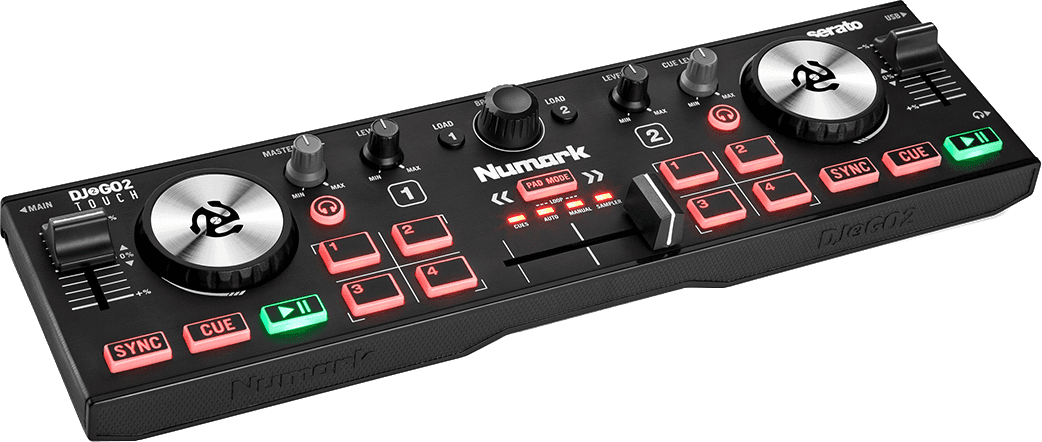 Numark DJ2GO2 Touch Controladora DJ  - Audio Video & cia