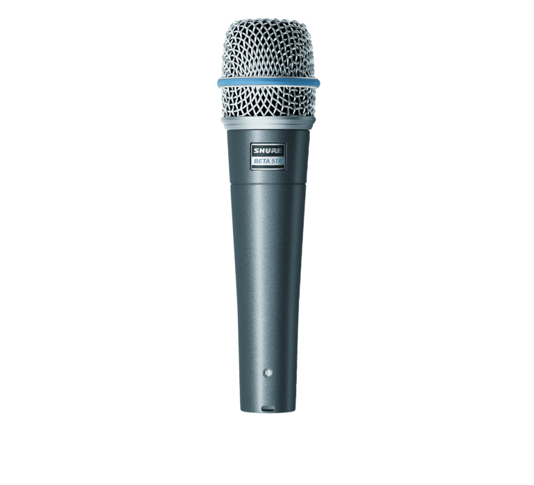 Shure BETA 57 A - Microfone para instrumentos de percussão e vocal - Audio Video & cia