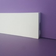 Rodapé de Poliestireno Liso - Branco - 5cm de altura  (5x1x240cm)