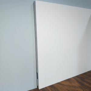 Rodapé de Poliestireno Liso - Branco - 20cm de altura  (20x1x240cm)