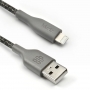 Cabo Lightning MFI Cotton + Carregador de Parede – Quick Charge™ - 3 USB