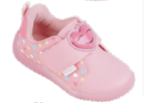 Tenis Pampili Baby Calce Rosa Glace Colorido Sint 657024
