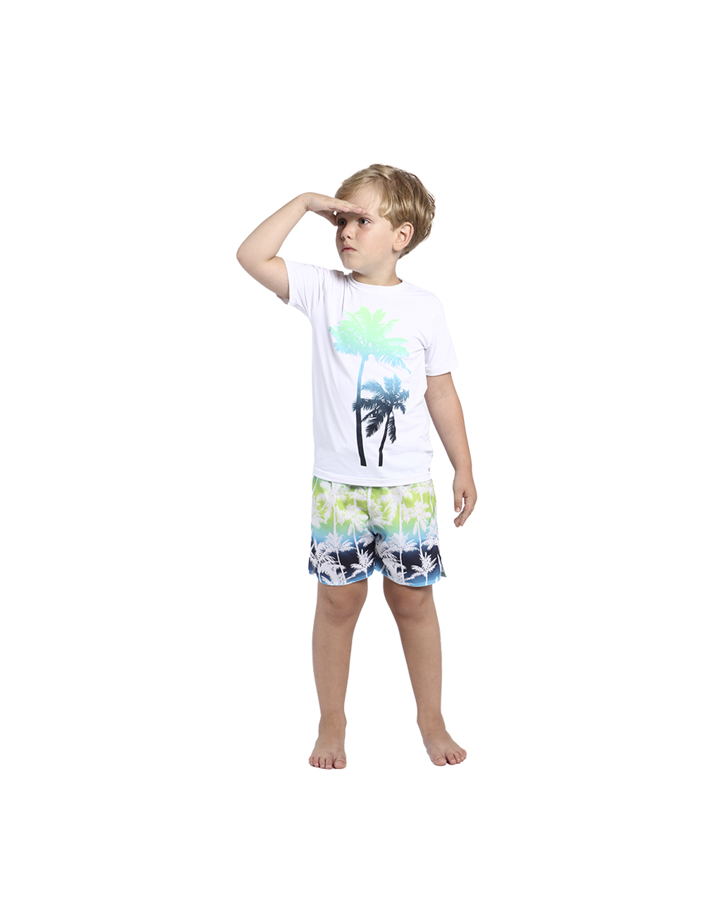 Shorts Infantil Tropical Off White Siri