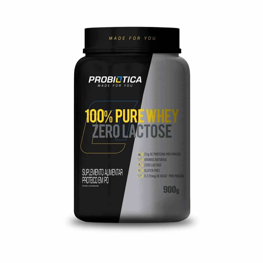 100% Pure Whey Zero Lactose 900G - Probiótica