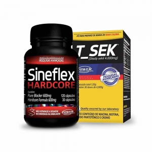 Kit Sineflex Hardcore 150 Caps + T_Sek 120g - Power Supplements