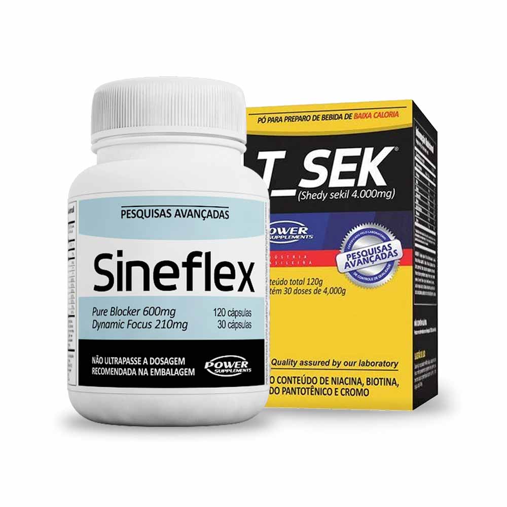 Kit Sineflex 150 Caps + T_Sek 120g - Power Supplements
