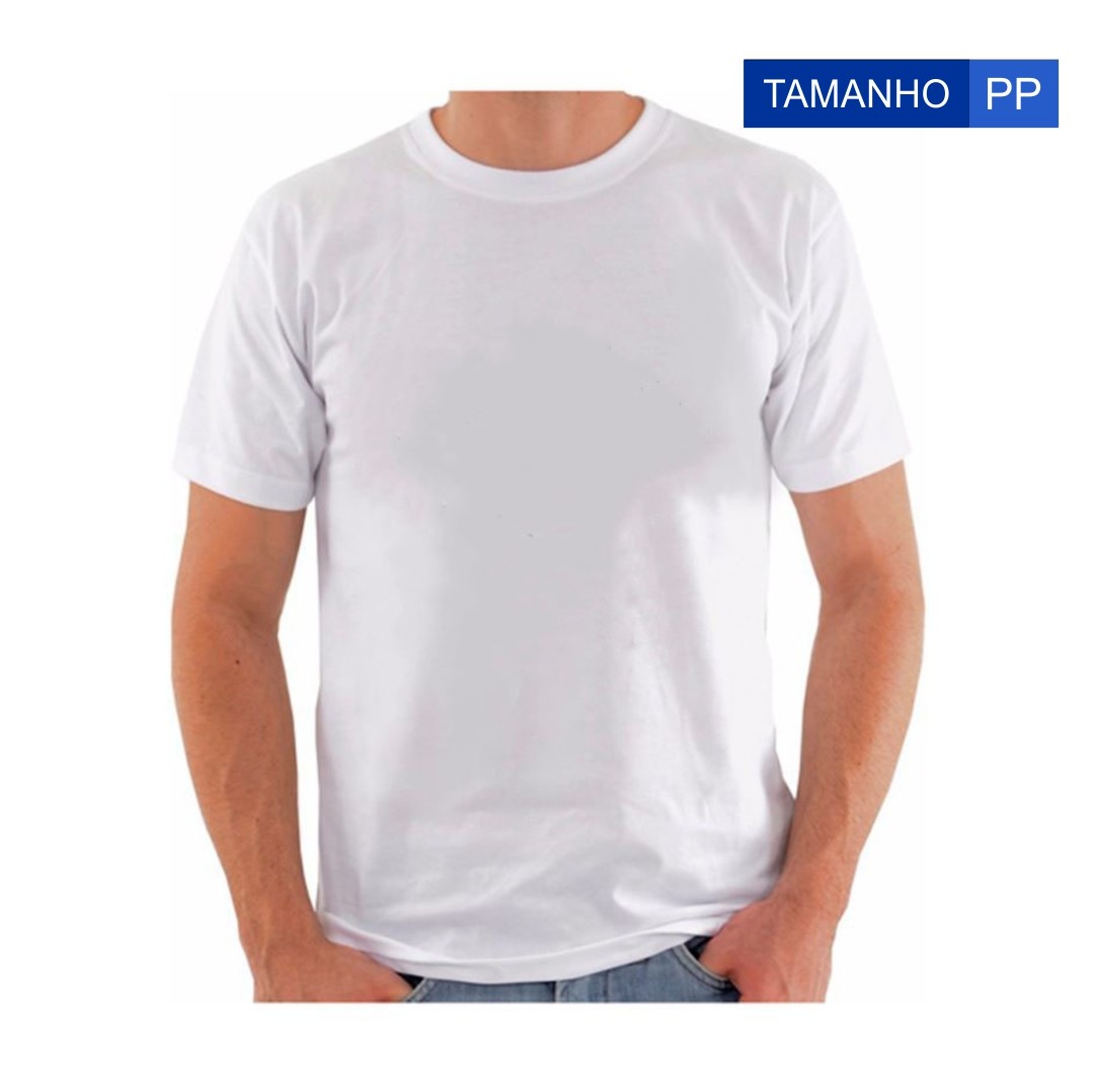 Camiseta Para Sublimação - Tamanho PP - Branca