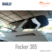 Capota de Popa BAILLY Fibrafort Focker 305 Linha Clássica