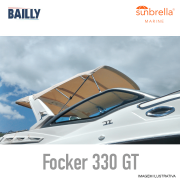 (2016) Fibrafort Focker 330 GT - Capota de Proa BAILLY: Linha Clássica