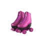 FÊNIX - Patins Glitter Roller Skate - Ajustável Rosa 31-34