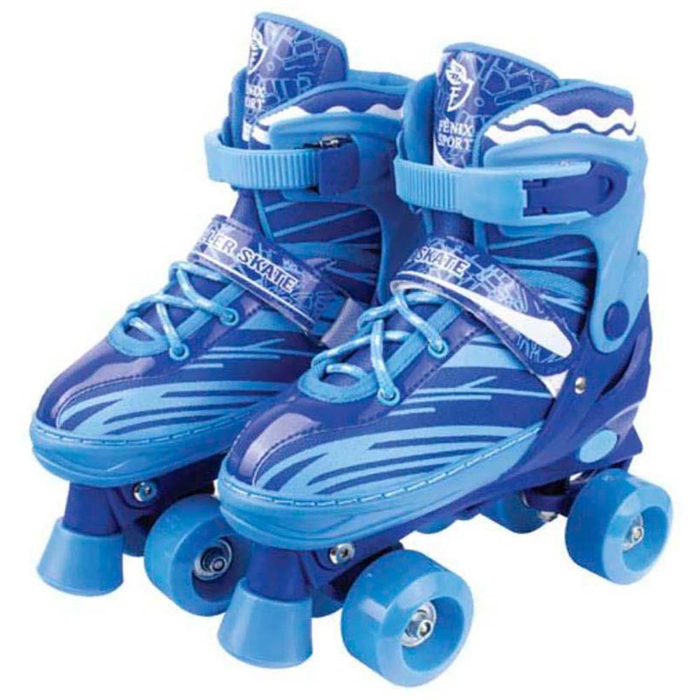 FÊNIX - Roller Skate Patins Ajustável - Azul 34-37