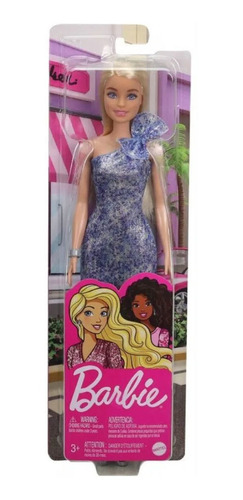 MATTEL - Barbie Básica GLITZ Loira Vestido Sortido