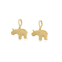 Brinco Argolinha Elefante - Coleção Elephantus - Mina de Fé Joias - Banhado a Ouro 18K