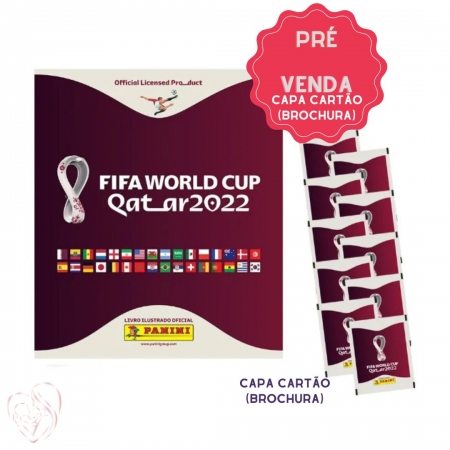 Copa do Mundo 2022 - Kit Álbum Capa Cartão + Blister C/ 10 Envelopes