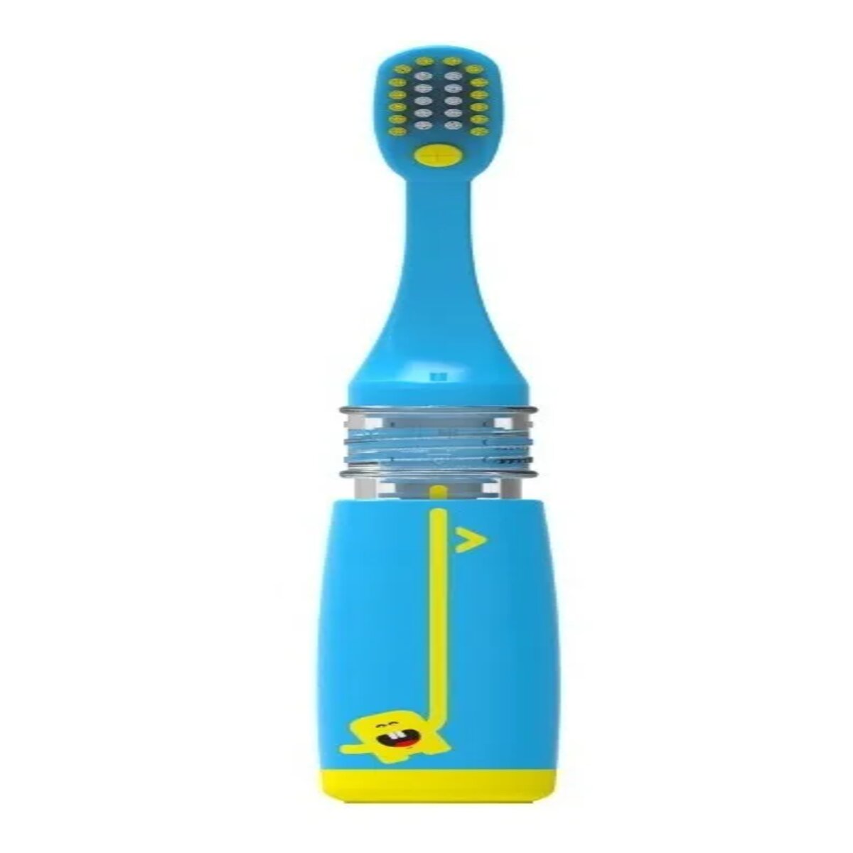 Kit Creme Dental E Escova Infantil Dosadora Angie Azul 3A+