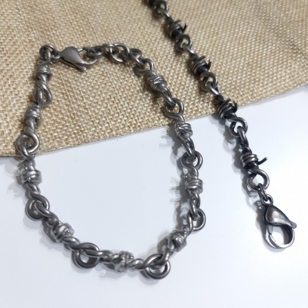 Pulseira Aço Cirúrgico Wire Knot 24-0026