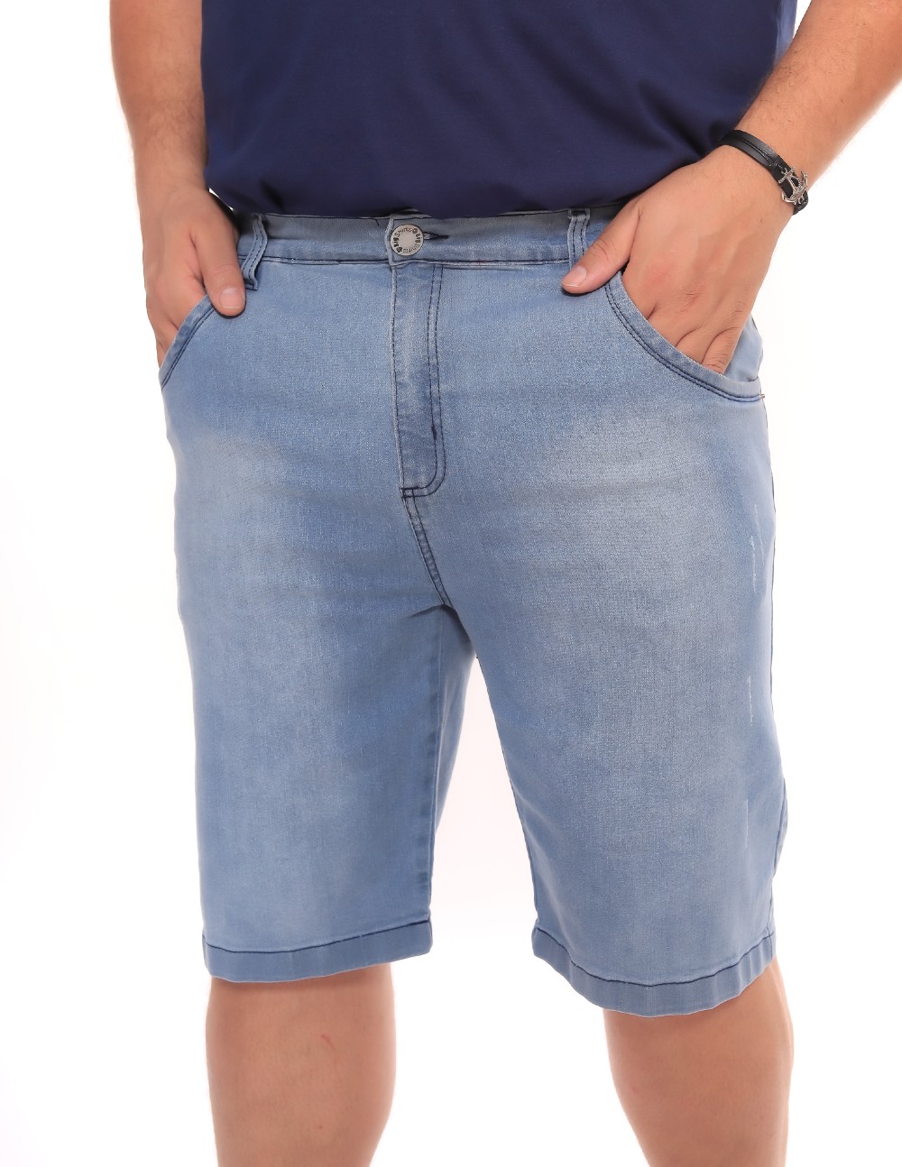 Bermuda Jeans plus size Delave