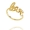 anel love liso delicado dourado