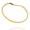 pulseira bracelete rígido curva dourado