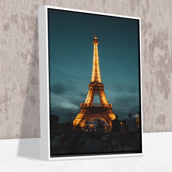 Quadro Torre Eiffel - Moldura Caneleta