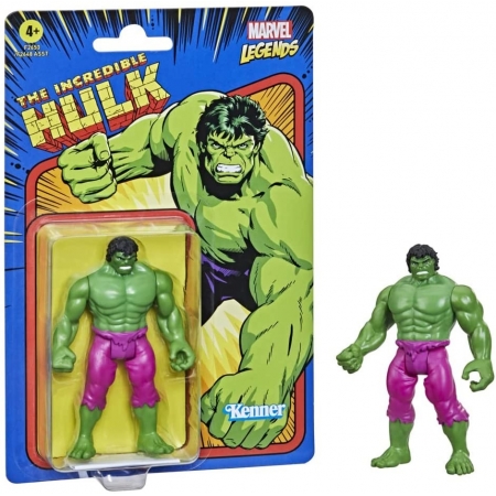 Boneco Hulk Retrô Marvel Legends Hasbro F2650