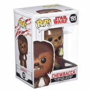 Funko Pop Star Wars Chewbacca com Porg Bobble Head (195)