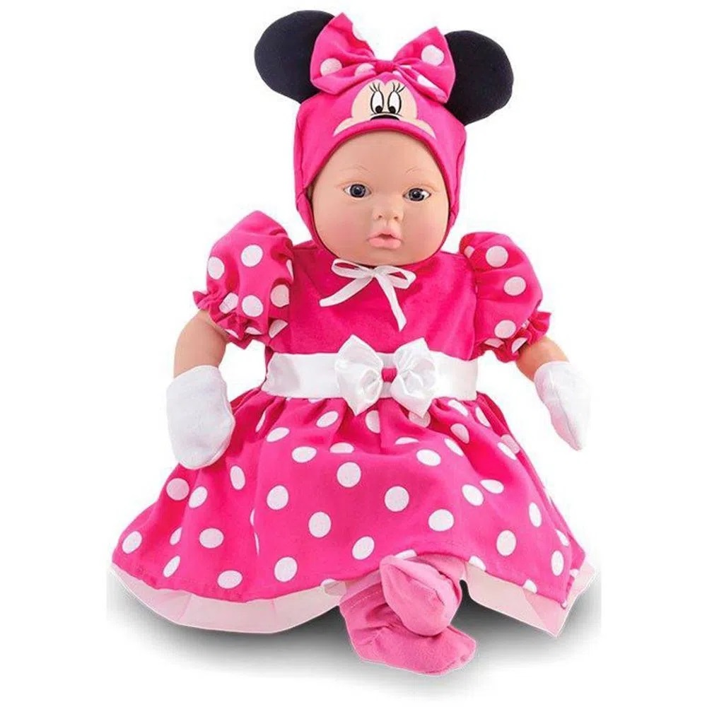 Boneca Classic Dolls Recém Nascido Minnie Mouse Roma 5162