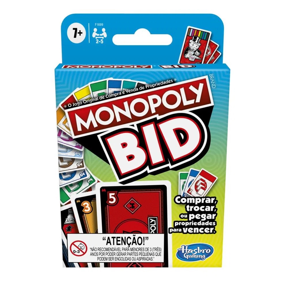 Jogo Monopoly Bid Hasbro F1699
