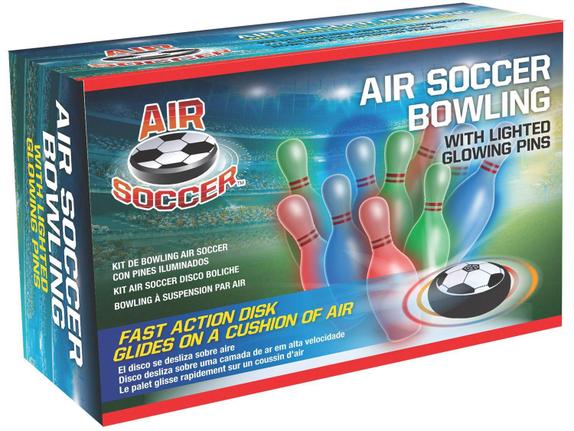 Jogo de Boliche com Pinos Iluminados Air Soccer