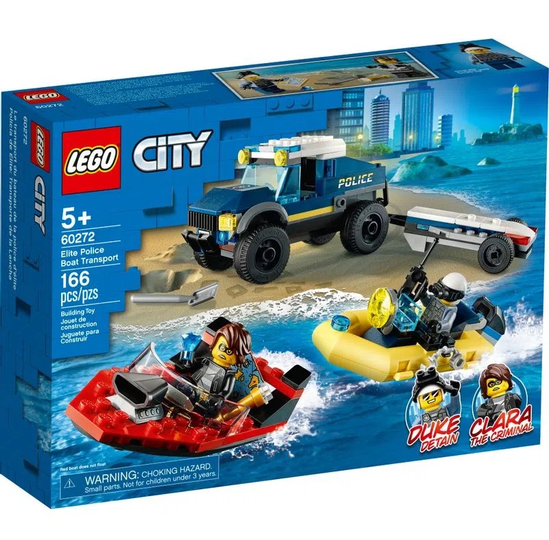 Lego City Transporte de Barco da Policia de Elite - 60272