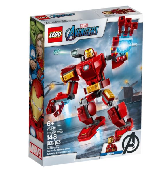Lego Marvel Vingadores Homem de Ferro Armadura Robô 76140 148 Peças