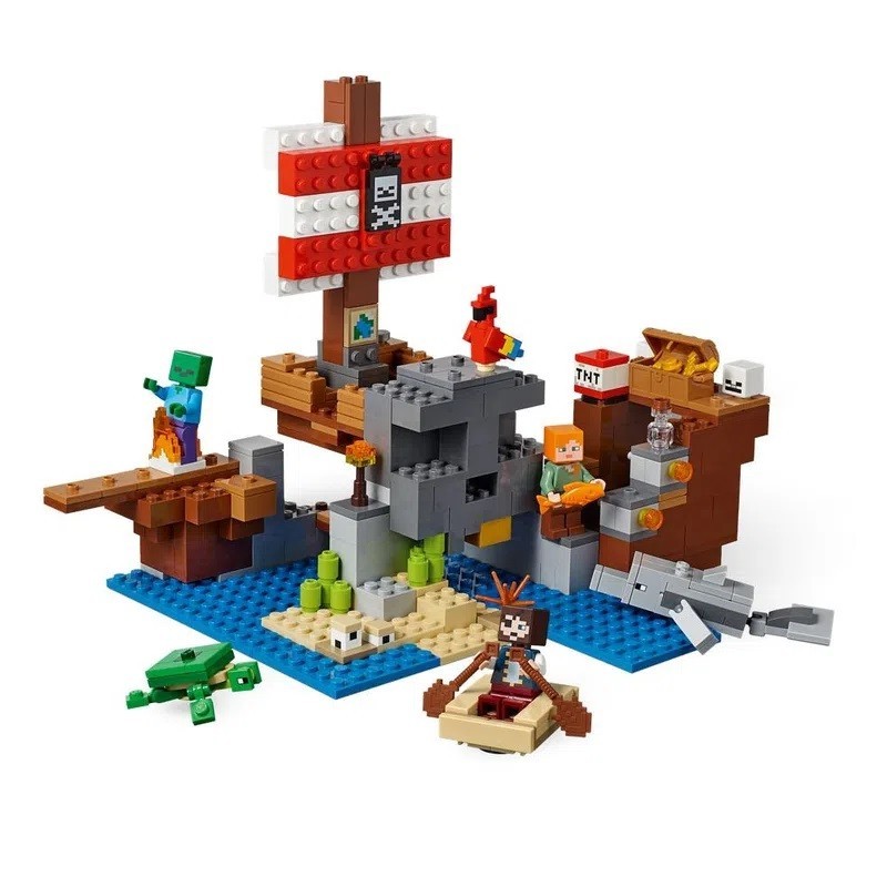 Lego Minecraft Aventura no Navio Pirata - 21152