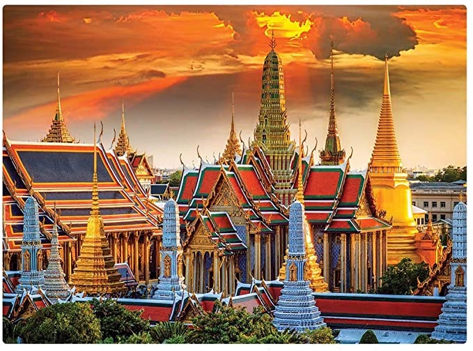 Quebra-Cabeça Grande Palácio de Bangkok 1000 Peças - Game Office