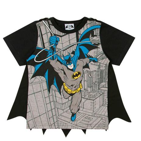 Camiseta infantil masculina - Marlan - M6074 - Batman Com Capa Removível