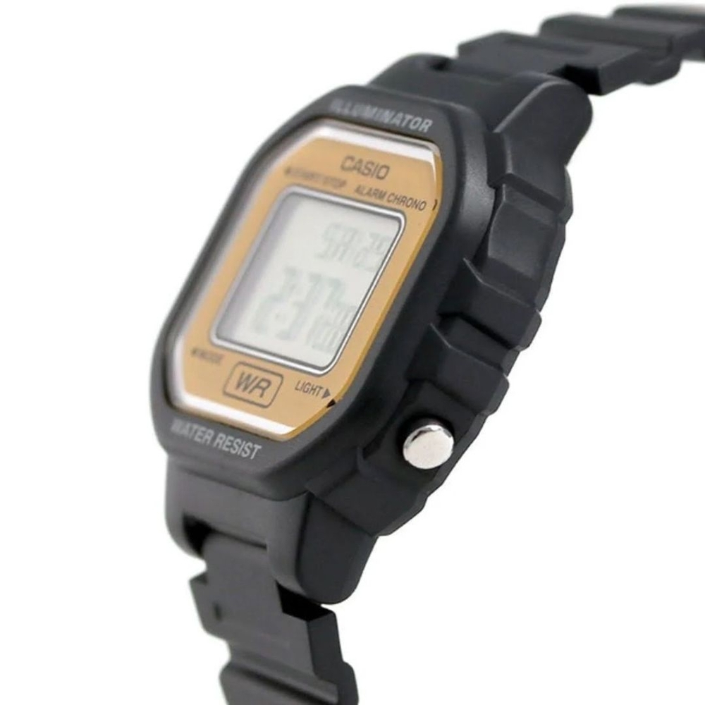 Relógio Feminino Digital Casio LA-20WH-9ADF - Preto/Amarelo